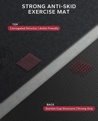 HAPBEAR Extra Large Exercise Mat-7'x5'/6'x8'/6'x9'/6'x10'/6'x12'x8mm(1/3 inch),Non-Slip, Ultra