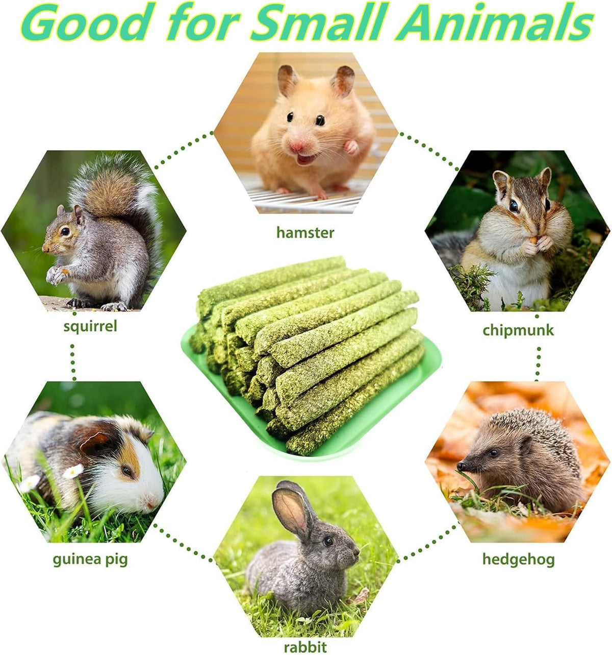 Rabbit Toys,Timothy Hay Stick for Guinea Pig Toy Bunny Chew Toys for Teeth Grinding Hamster Alfalfa
