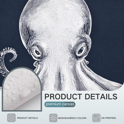 Octopus Wall Decor, Octopus Canvas Wall Art, Ocean Wall Decor,Sea Animal Canvas to Paint for