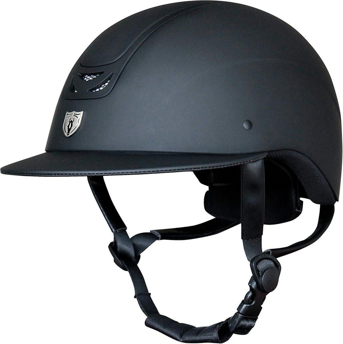 TIPPERARY EQUESTRIAN Horse Riding Helmet - Royal Wide Brim - English Style Protective Horseback