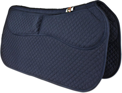 ECP Equine Comfort Products Thermoregulating Western Saddle Pad, Machine Washable Contoured Fit