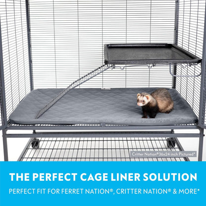 Paw Inspired Fitted Fleece Liner for Ferret Nation, Critter Nation Cage for Ferrets, Rats