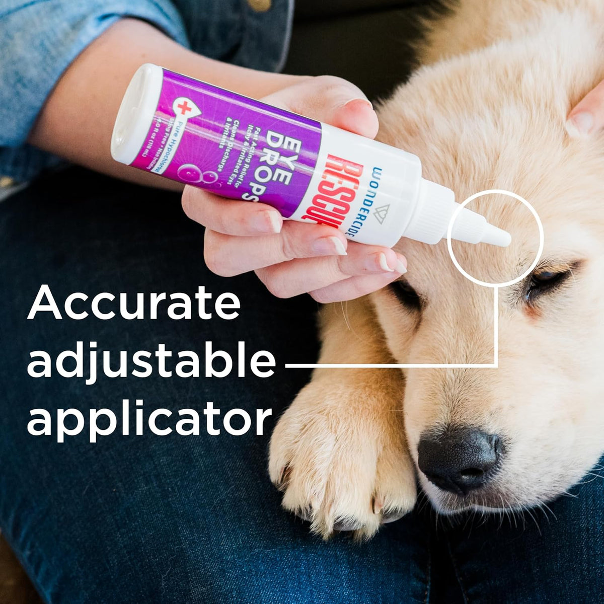 Wondercide Rescue - Eye Drops and Wash for Pets - Relief for Dogs and Cats from Allergies, Itchy