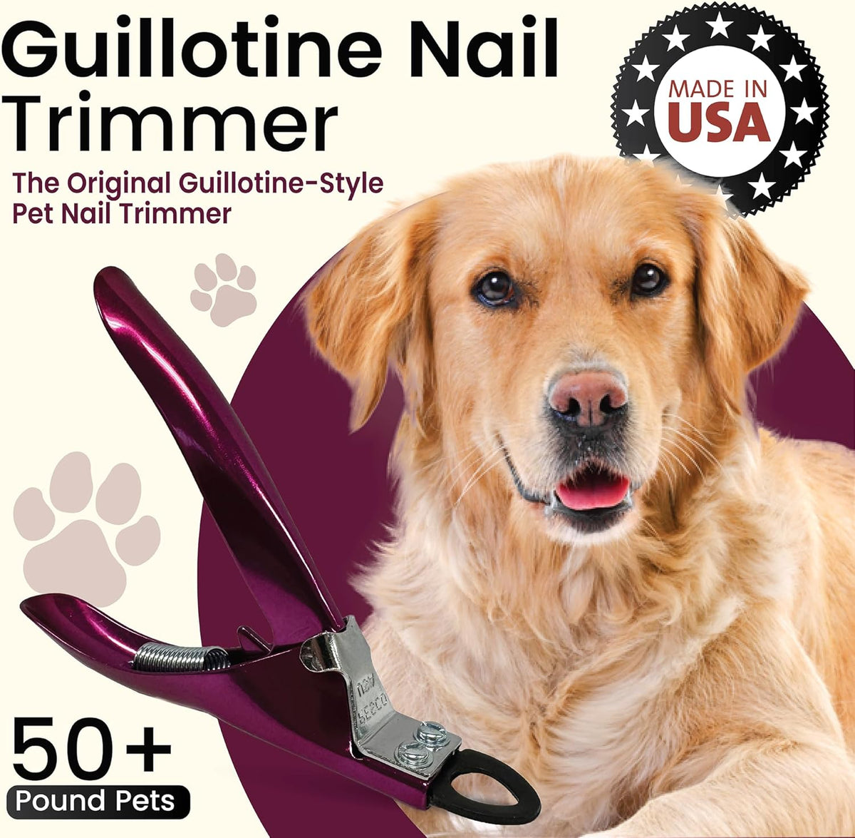 Resco Original Deluxe Dog, Cat, and Pet Nail/Claw Clippers. Best USA-Made Trimmer, More Colors &