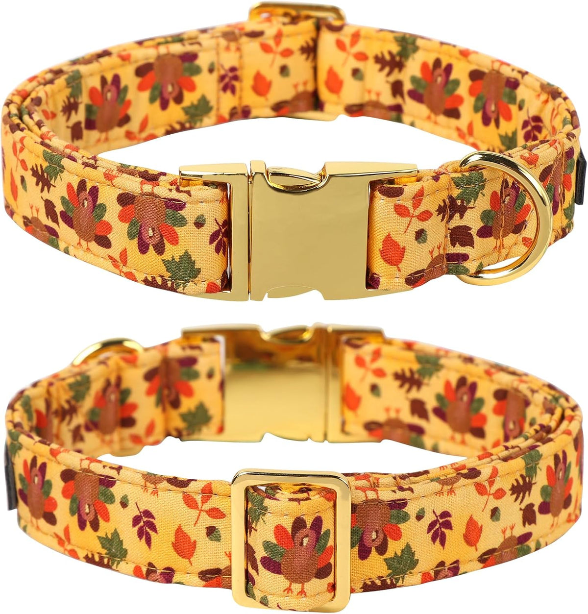 Lionet Paws Thanksgiving Day Dog Collar with Bowtie, Dogs Bowtie Collar with Metal Buckle for Dogs