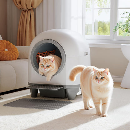WARCAT Self Cleaning Litter Box Automatic, 90 L Automatic Cat Litter Box for Multiple Cats