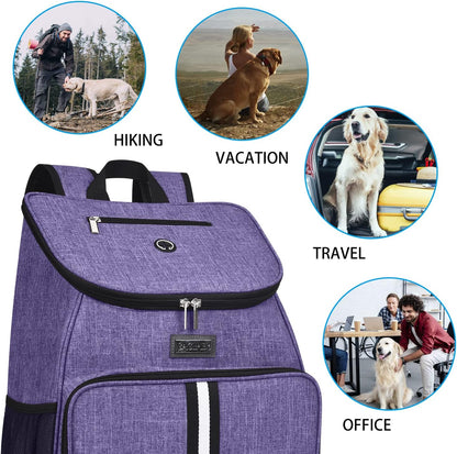 BAGLHER丨Dog Travel Bag, Airline Approved Pet Supplies Backpack, Dog Travel Backpack Accessories Set