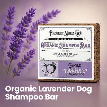 Gentle All Natural Dog Shampoo for Dry Coat for Sensitive Skin | Bar Shampoo for Dogs | Organic Dog