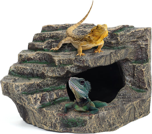 Beared Dragon Tank Accessories for Adults, Snake Hide, Reptile Tank Accessories, Perfect Natural