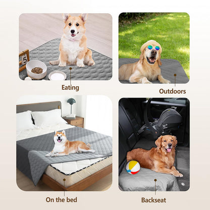gogobunny 100% Double Sided Waterproof Dog Blanket Soft Pet Bed Cover Reversible Protect Furniture