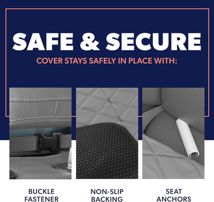 Active Pets Dog Car Seat Cover, Waterproof Front Seat Protector for SUV Truck Sedan, Pet Safety
