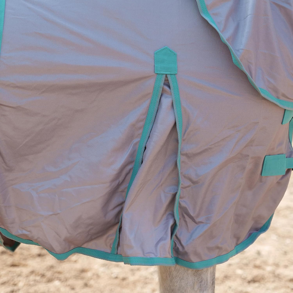 Horse Fly Sheet with Detachable Neck Cover & Belly Wrap, Adjustable Fly Sheet for Horses
