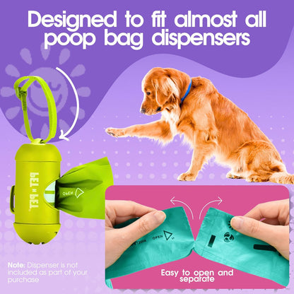 Pet N Pet 270 Counts Lavender Scented, Colorful Poop Bags for Dogs, 38% Plant Based & 62% PE Dog