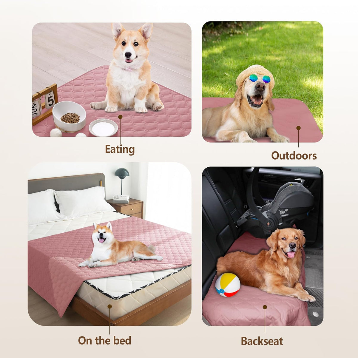 gogobunny 3X Stronger Waterproof Pet Blanket, Scratch Proof Furniture Protector for Dogs Cats