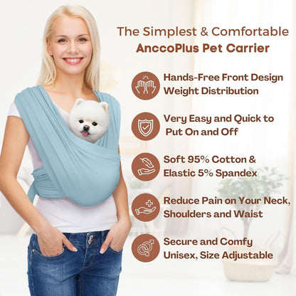 Dog Carriers for Small Dogs, Front Facing Dog Sling Carrier, Hands Free Cat Carrier, Size