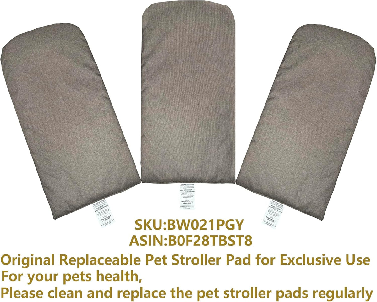 ROODO Pet Stroller Inner Pad for Exclusive Use,Original,Replaceable,Easy to Clean,Set of 3