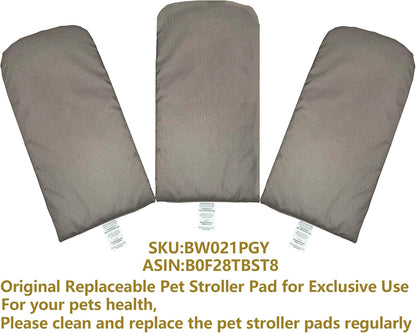 ROODO Pet Stroller Inner Pad for Exclusive Use,Original,Replaceable,Easy to Clean,Set of 3