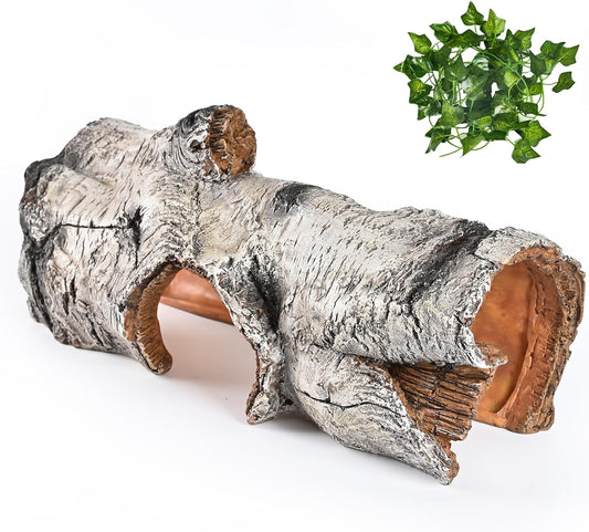 Reptile Hide Caves Simulation Tree Hideout, Hideout Shelter Sleep Cave is Decorated for Arboreal