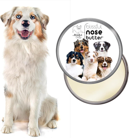 The Blissful Dog Australian Shepherd Nose Butter for Dry, Cracked Skin, Lick-Safe Dog Nose Balm