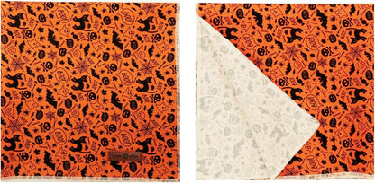 Lionet Paws Halloween Dog Bandana,Fabric Black Bat Dogs Kerchief for Medium Large Dogs,Dog Cotton