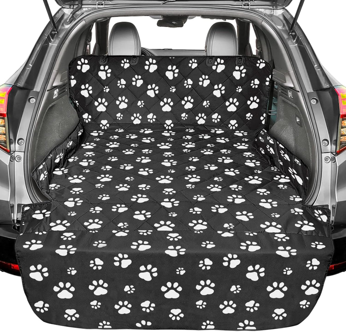 F-color SUV Cargo Liner for Dogs, Upgraded Extra Large Water Resistant Pet Cargo Cover Dog Seat