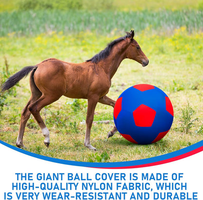 40inch Giant Herding Ball with Ball Cover Anti Burst Please Watch VCR for How to Inflation Horse