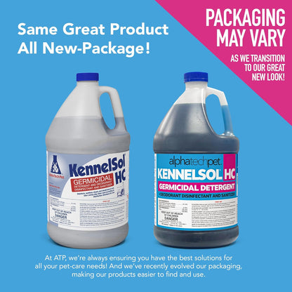 KennelSol HC 1-Step High Concentrated Kennel Cleaner - 1 Gallon Liquid Disinfectant, Effective