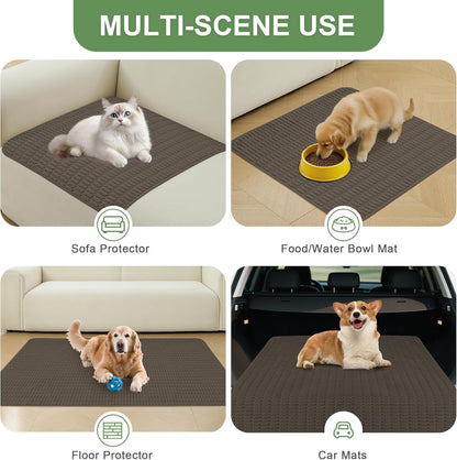 Washable Pee Pads for Dogs, 2 Pack Reusable Puppy Pads Dog Pads, Non-Slip Dog Pee Pads, Leakproof