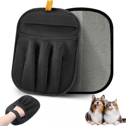 Pet Hair Removal Glove for Cats & Dogs, Upgraded Five-Finger Electrostatic Pet Hair Gloves