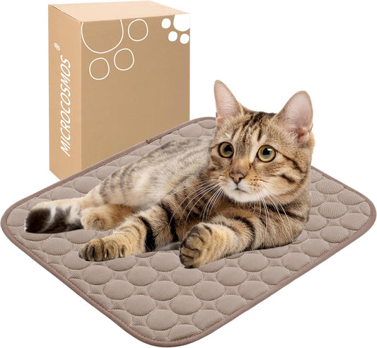 MICROCOSMOS Summer Cooling Mat & Sleeping Pad- Water Absorption Top, Materials Safe, Easy Carry, EZ