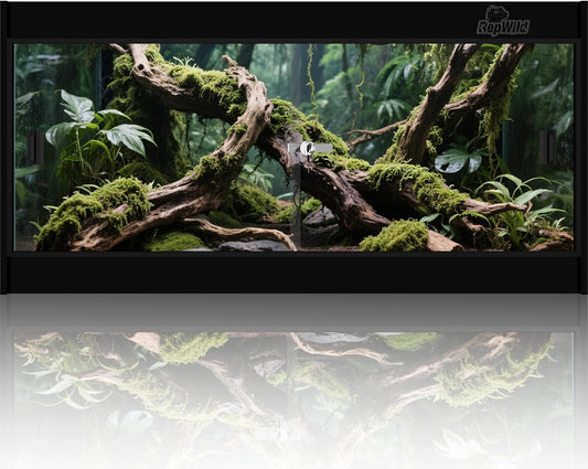 20 Gallon PVC Reptile Enclosure, RepWild 24"x18"x12" Terrarium/Tank with Heavy-Duty Screen Top