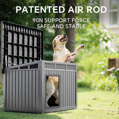 VIXZEN Dog House Indoor Outdoor,Waterproof Dog House for Small to Medium Dogs,Doghouse with Air
