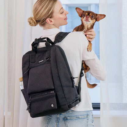 Porter 2-in-1 Dog Gear Backpack – Premium Dog Travel Bag with 10 Pockets, Zip-Off Treat Pouch