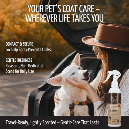 Tauro Pro Line Dog Leave in Conditioner Spray - Supports Pet Coat Regrowth - Cat & Dog Detangler