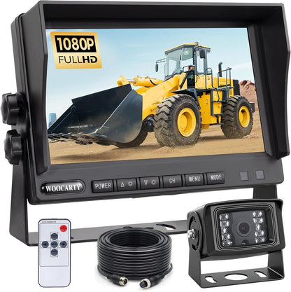 7-inch AHD1080P Wired RV Backup Camera System, IP69k Waterproof IR Night Vision Reversing Camera