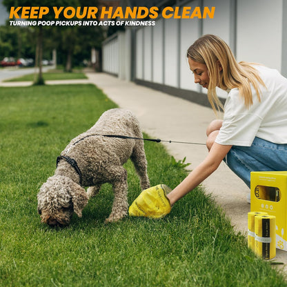Certified Compostable Dog Poop Bags-270 Bags 18Rolls, Poop Bags for Dogs Made of Cornstarch - ASTM