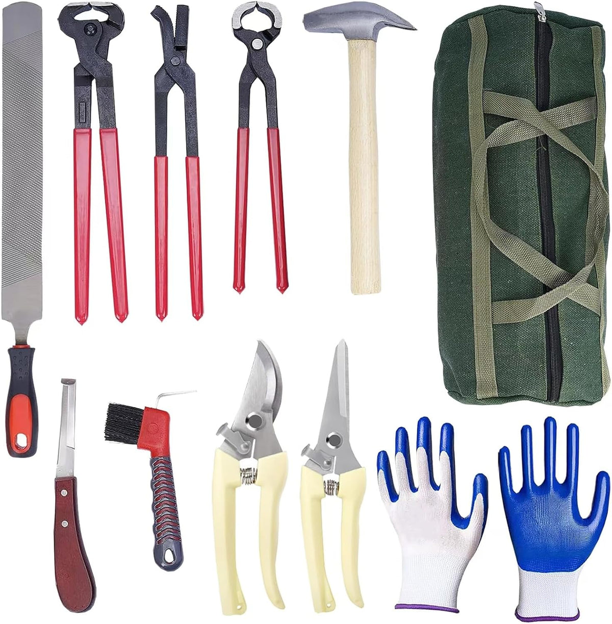 1112 Temp 11pcs Farrier Tools Farrier kit Horse shoeing Tools Farrier Supplies Farrier Tools for