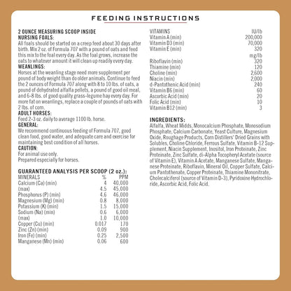 Formula 707 Daily Essentials Equine Supplement, 12 lb Bag – Complete Vitamins and Minerals for