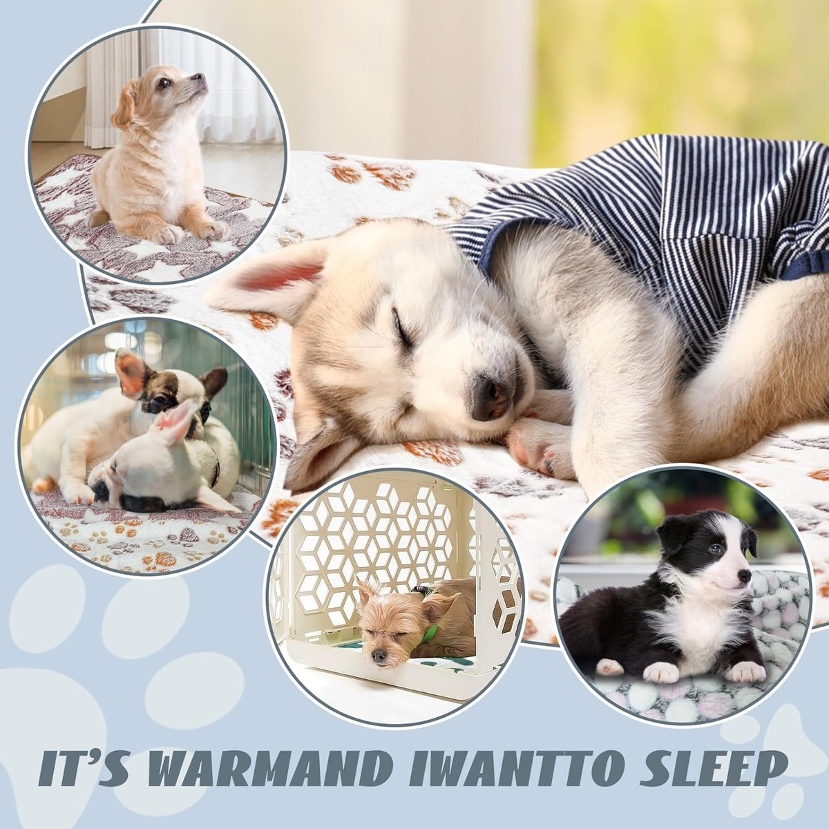 6 Pcs Washable Guinea Pig Blankets Absorbent Animal Fleece Bedding Waterproof Cage Liners Reusable