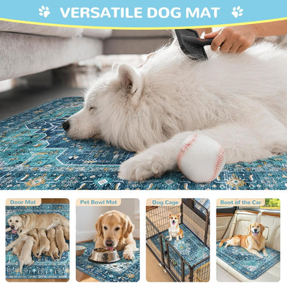 Lahome Super Absorbent Washable Pee Pads for Dogs - Secure Floor Protection - Non-Slip, Leakproof
