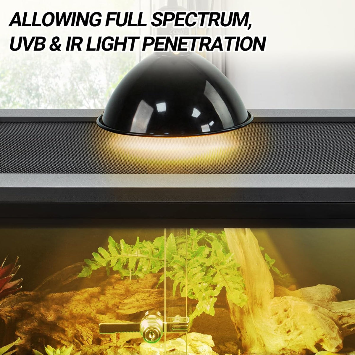 REPTI ZOO 20 Gallon PVC Reptile Terrarium, 24x18x12 inch Reptile Tank for Crested Gecko Leopard