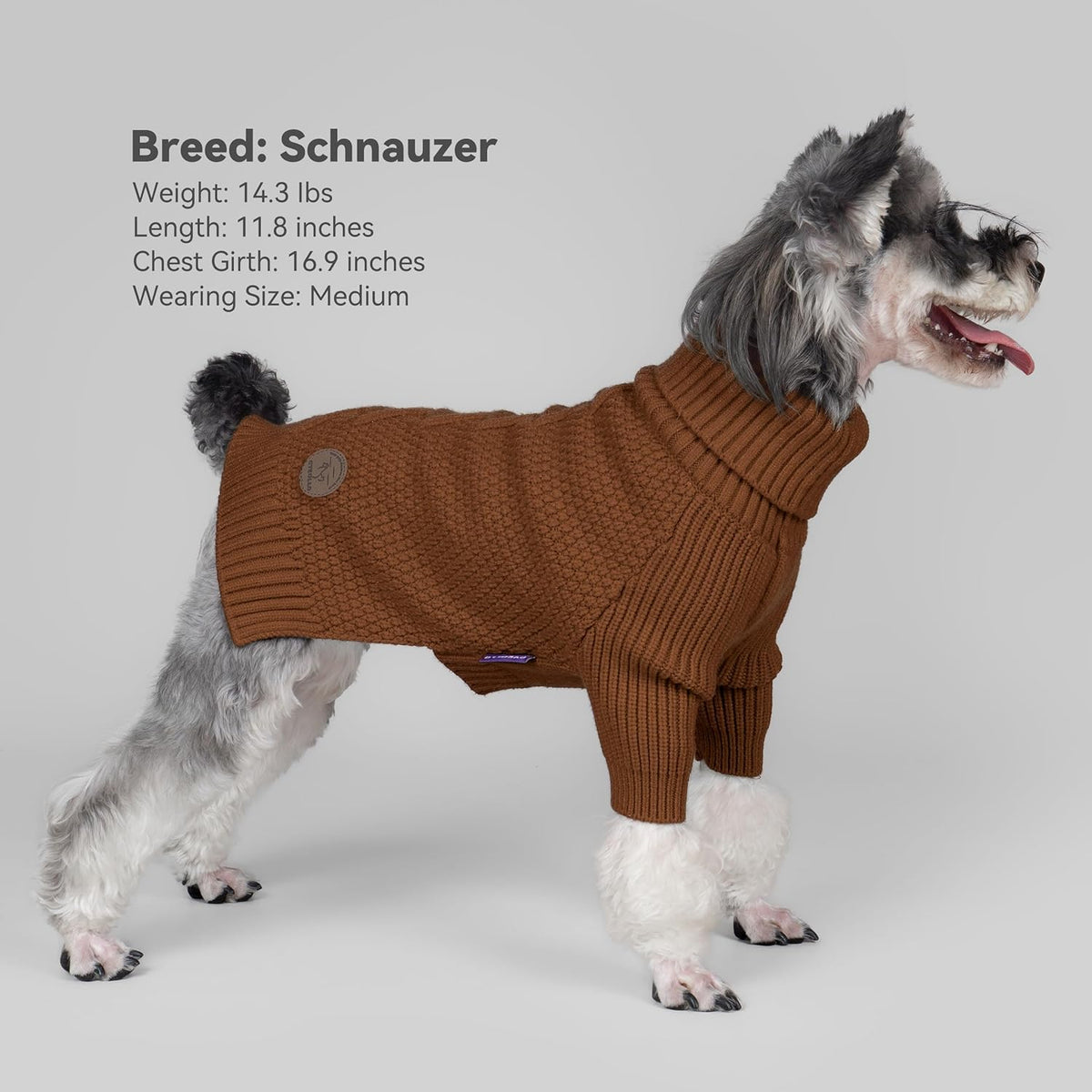 cyeollo Warm Small Dog Sweater, Knit Cold Weather Doggy Sweaters for Small Dogs Boy Pullover Winter