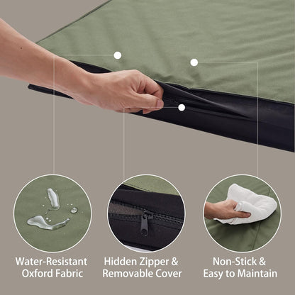 Outdoor Dog Bed - Waterproof, Portable, Foldable, Cooling, Orthopedic for Large Dogs - 35" All