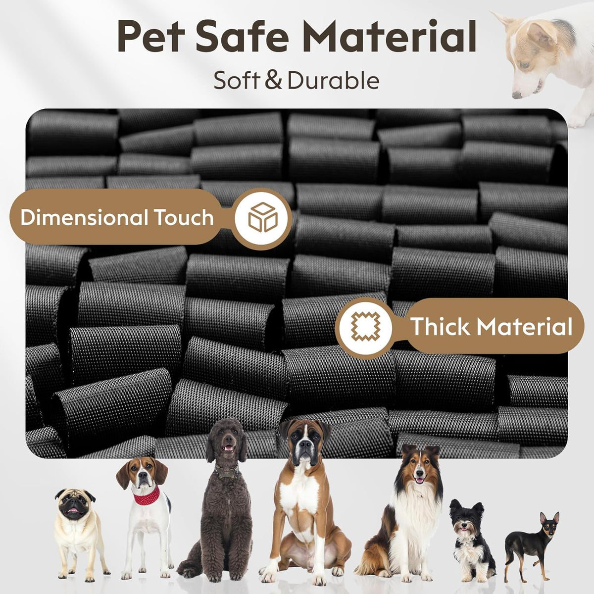 Snuffle Mat for Dogs, Dog Puzzle Mat, Interactive Dog Toys for Enrichment,Sniff Mats with Non-Slip
