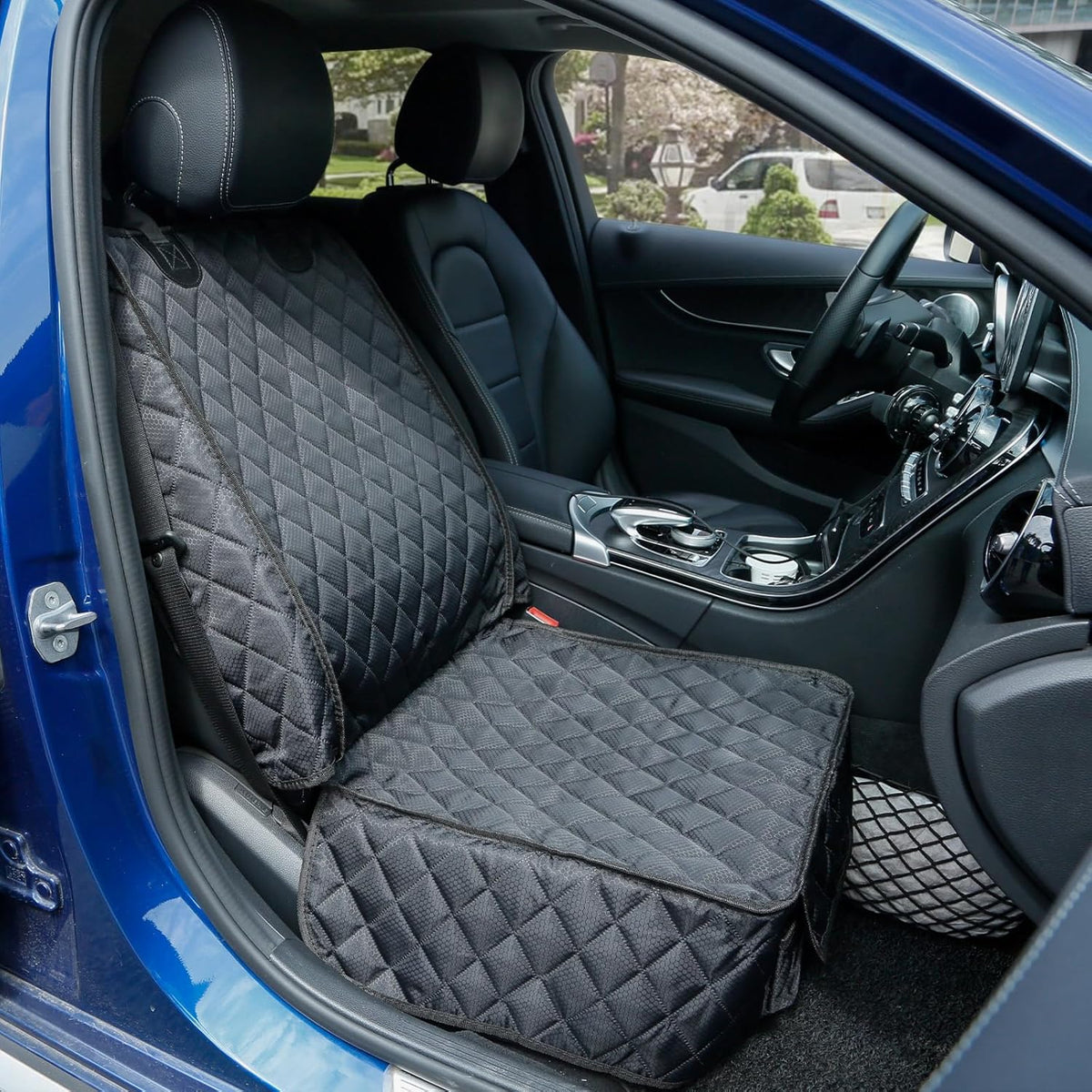 PETICON Front Seat Cover 2 Pack, Full Protection Dog Car Seat Cover with Side Flaps, Nonslip