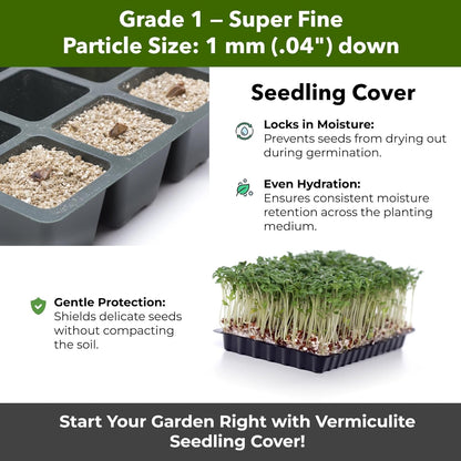 Organic Superfine Vermiculite for Indoor Gardening Plants and Mushrooms – Enhances Soil Aeration
