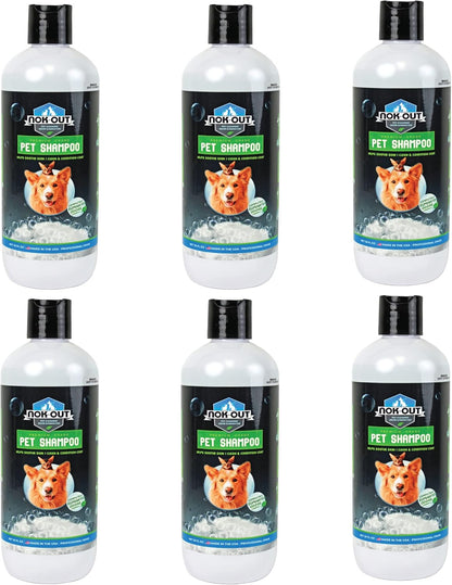 NOK OUT Premium Grade Pet Shampoo for Dogs and Cats, Veterinary Strength and Odor Eliminator