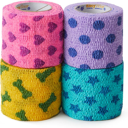 PetFlex Pet Pack – Flexible Self-Adhering Elastic Bandage for Wound Care – First Aid Wrap for Small