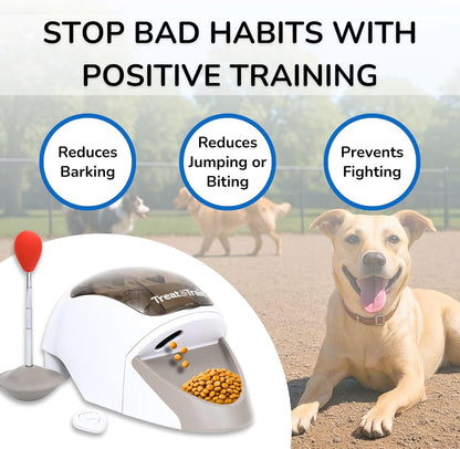Treat&Train - Remote Treat Dispensing Dog Training System, Positive Reinforcement, Calm Behavior