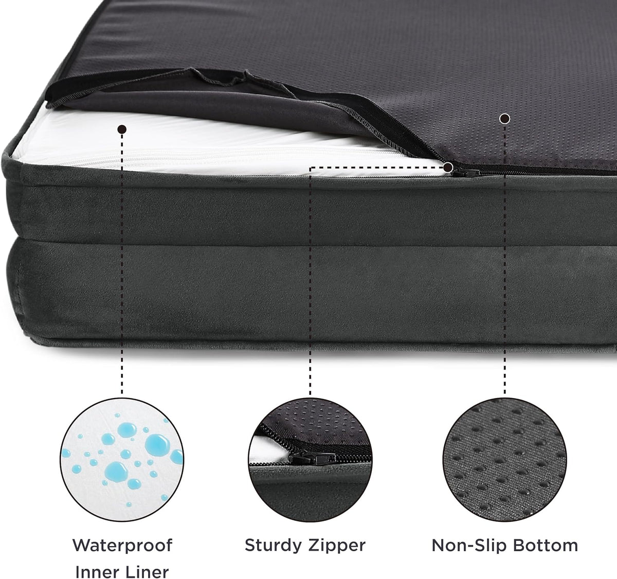 Bedsure XXL Orthopedic Dog Bed for Extra Large Dogs - Washable Giant Dog Cat Bed Waterproof